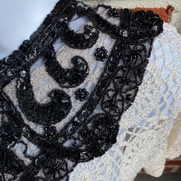 Beaded Lace Collar/Necklace Vintage - Picture 4 of 7